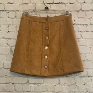 Tan Mini Skirt